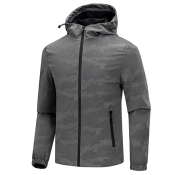 

Hooded Casual Sporting Coat Jackets Mens Military Bomber Jacket For Men Casual Zipper Jacket Mens Fashion Outerwear Windbreaker