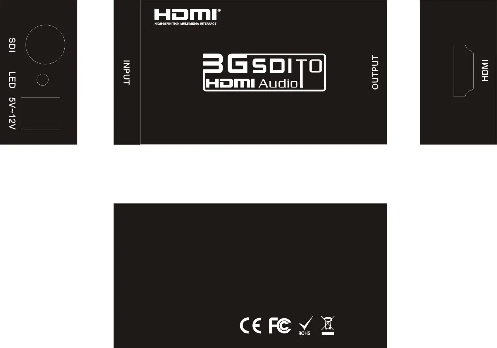 HDMI кабель 3g SDI к HDMI конвертер адаптер Поддержка HD-SDI/3g-SDI 1080P мультимедиа HD видео конвертер портативный для монитора HDTV