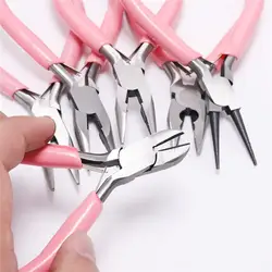 Ювелирные изделия DIY Инструменты Мини Круглые плоскогубцы для ювелирных изделий металла розового цвета плоскогубцы ручной работы