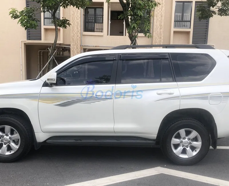 Для Toyota Land Cruiser Prado FJ150 2010- Наружный козырек для окон, защита от солнца, защита от дождя, дефлектор, аксессуары для стайлинга автомобилей Prado