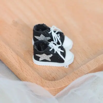 Blyth shoes OB24 Star парусиновая обувь для blyth JB Pukifee MMK Azone Lati RL1/8 кукольные туфли кукольные аксессуары - Цвет: Черный