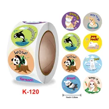 Cute Cartoon Animal Stickers Children Reward Labels Encouragement Scrapbook Decoration Stationery Stickers Stickers