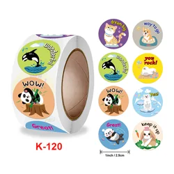 Cute Cartoon Animal Stickers Children Reward Labels Encouragement Scrapbook Decoration Stationery Stickers Stickers