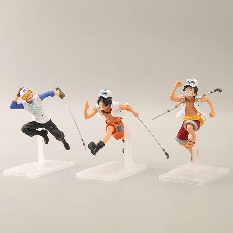 Anime Figure One Piece Figure Toll Luffy Ace Sabo 3 Models Running Posture Run Away Cake Decoration Pvc Collective Doll Models Action Figures Aliexpress