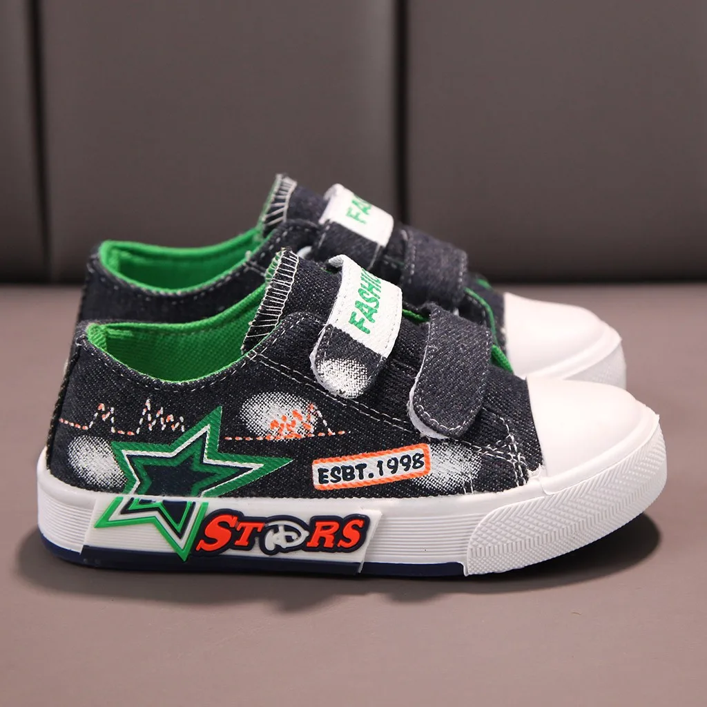 SAGACE Denim Canvas Casual Shoes For Girl Boy Kids Sneakers Autumn Winter Shoes For Infant Kids Casual Toddler Girls Boys Shoes