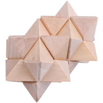 

3D Wood Brain Teaser Puzzle - Challenge Your Logical Thinking and Kill the Boring Time #28 - Perfect Gift for Kids