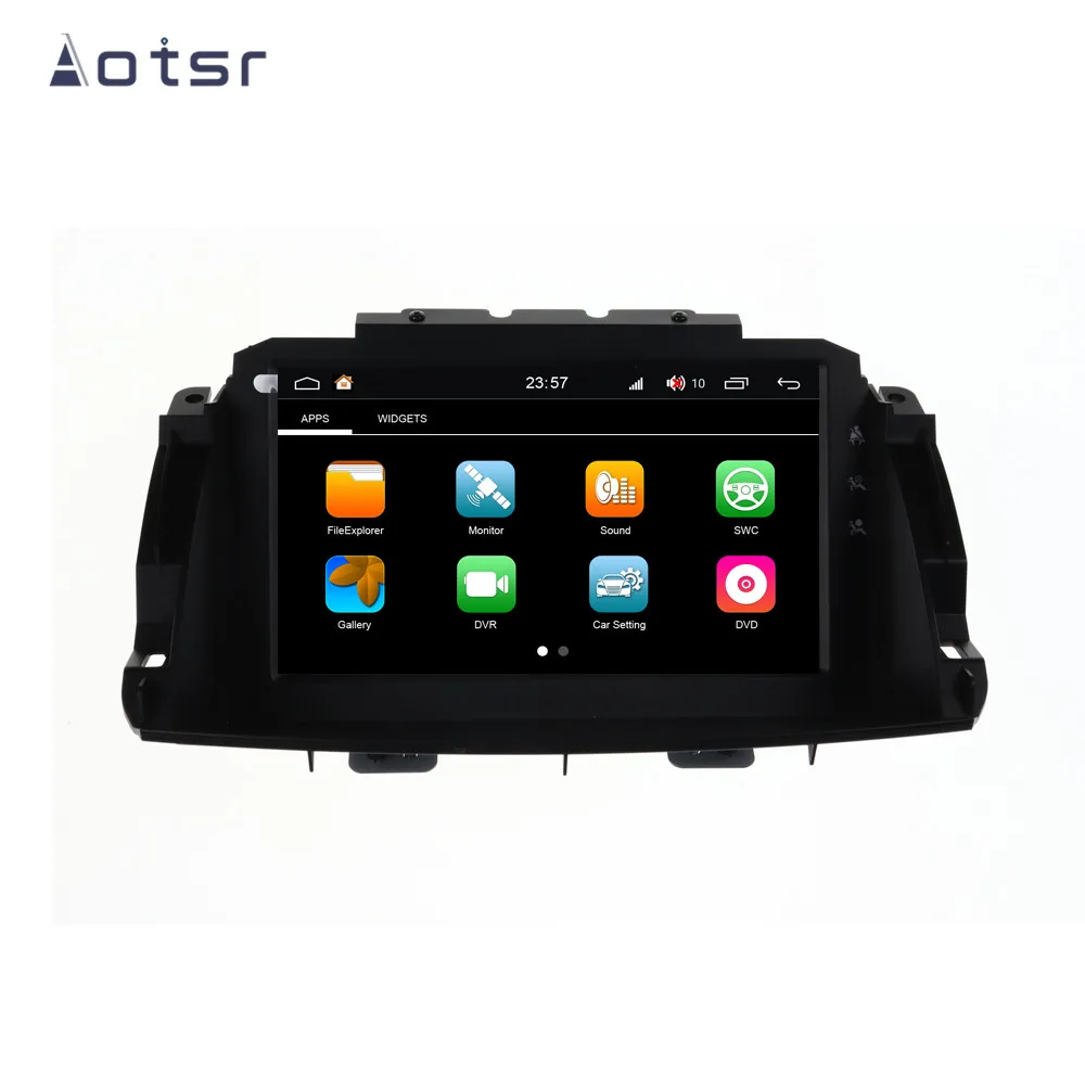 Aotsr Android 8,1 gps навигация автомобильный dvd-плеер для Renault kolos 2007- мультимедиа 2 din радио рекордер wifi