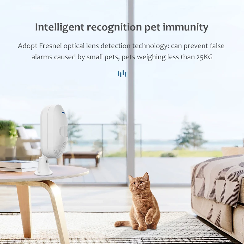 Tuyasmart WiFi Motion Sensor Alarm PIR Infrared Detector Pet Immune Detection Security Anti-thief System Tuya Smart Life APP home security keypad