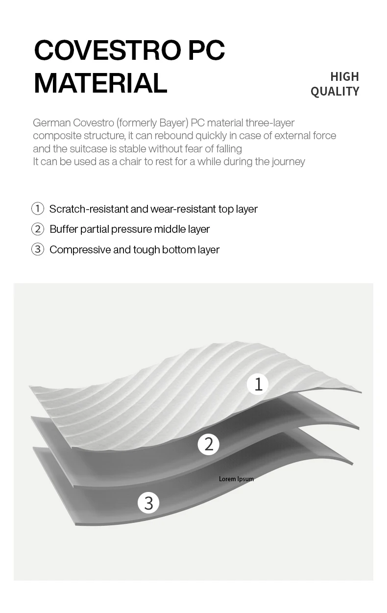 Mixi Wide Handle Suitcase 24" Travel Luggage Rolling Wheels