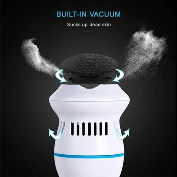 

Electronic Foot File Foot Spa Pedicure Tools Callus Remover Portable for Feet Care Rechargeable Electronic Foot File with vacuum