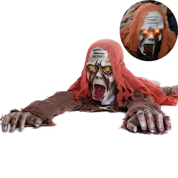 

Halloween Crawling Ghost Chain Horror Demon Electric Dolls Glowing Eyes Haunted House Zombie Skeleton Vampire Frighten