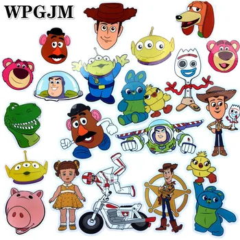 

100Pcs/10 Set Toy Story Sticker Pack Anime Sticker for Children on The Laptop Fridge Phone Skateboard Suitcase Funny Cool Sticke