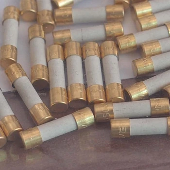 

HIFI Fuse Alloy Slow-melt Fuse Ceramic Gold-plated Cap Schurter 5mm * 20mm Audio Free Shipping