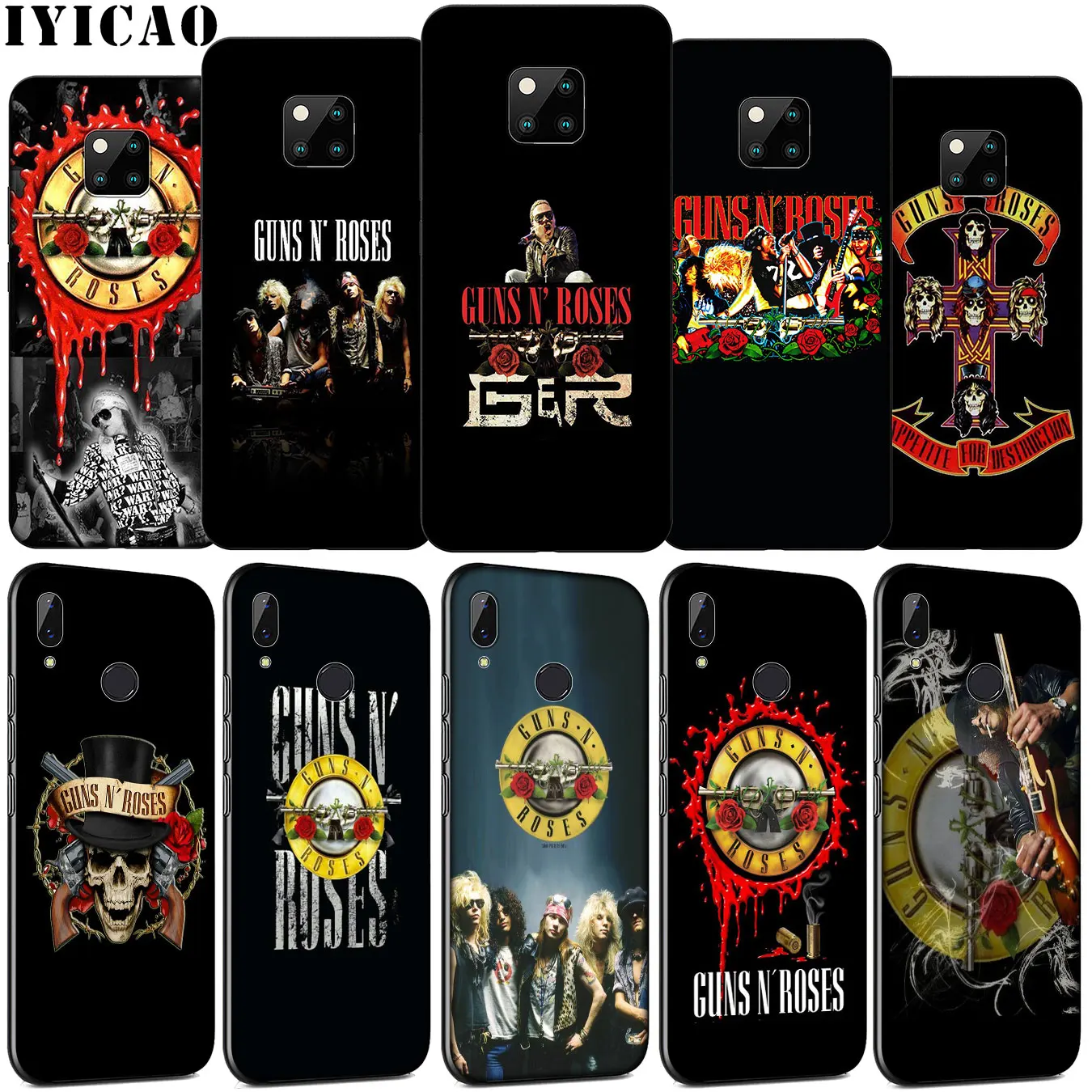 Мягкий силиконовый чехол guns n roses Guns n'roses для телефона Huawei Mate 30 20 10 Pro Nova 5i 4 3 3i 2i 2
