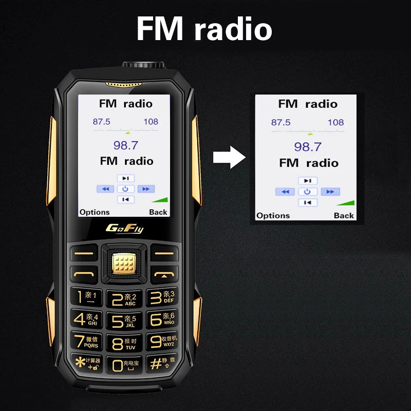 Цветной светодиодный блок питания 6800 мАч GSM мобильный телефон волшебный