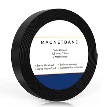 

1 pcs Self-Adhesive Magnetic Tape Universal Magnetic Strip Can Be Individually Cut Good for Schoolwork Household TB Sale