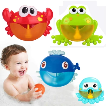 

Bubble Crabs Music Baby Bath Toys Kids Pool Swimming Bathtub Soap Machine Automatic Bubble Crabs Frog Music Bubble bath machine