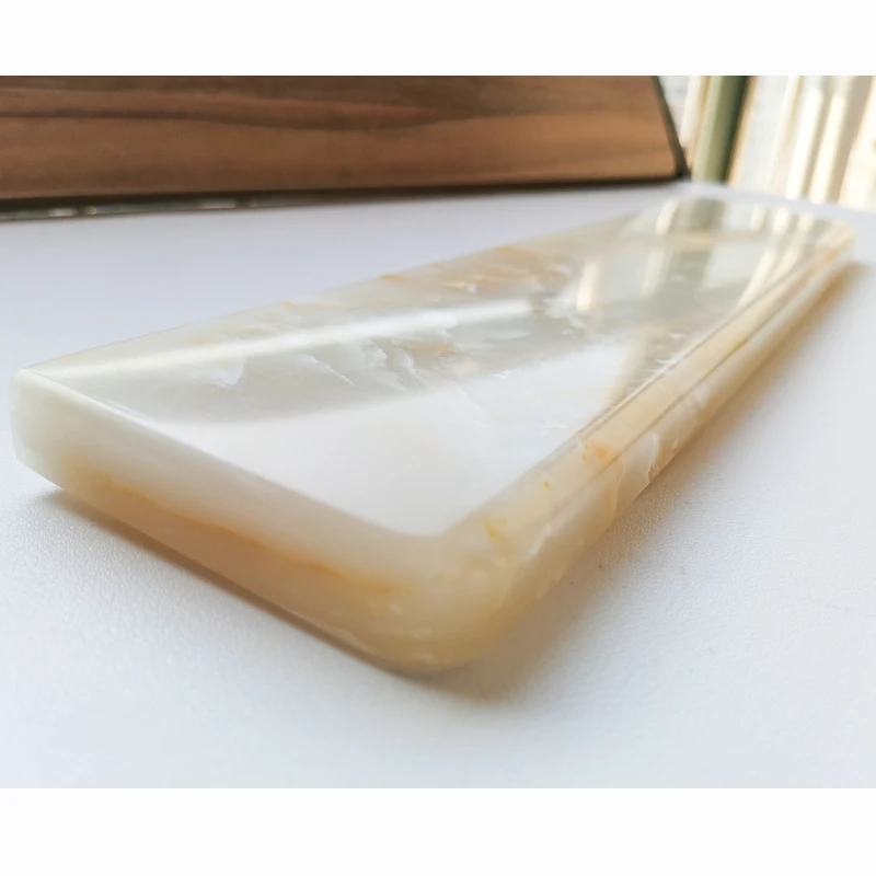 Resto para o Jogo Suporte de Pulso Kashcy Solidificado Resina Apollo Amarelo Palma Ergonômico Teclado Mecânico Almofada 60 87 104 108 Teclas - Imagem 6