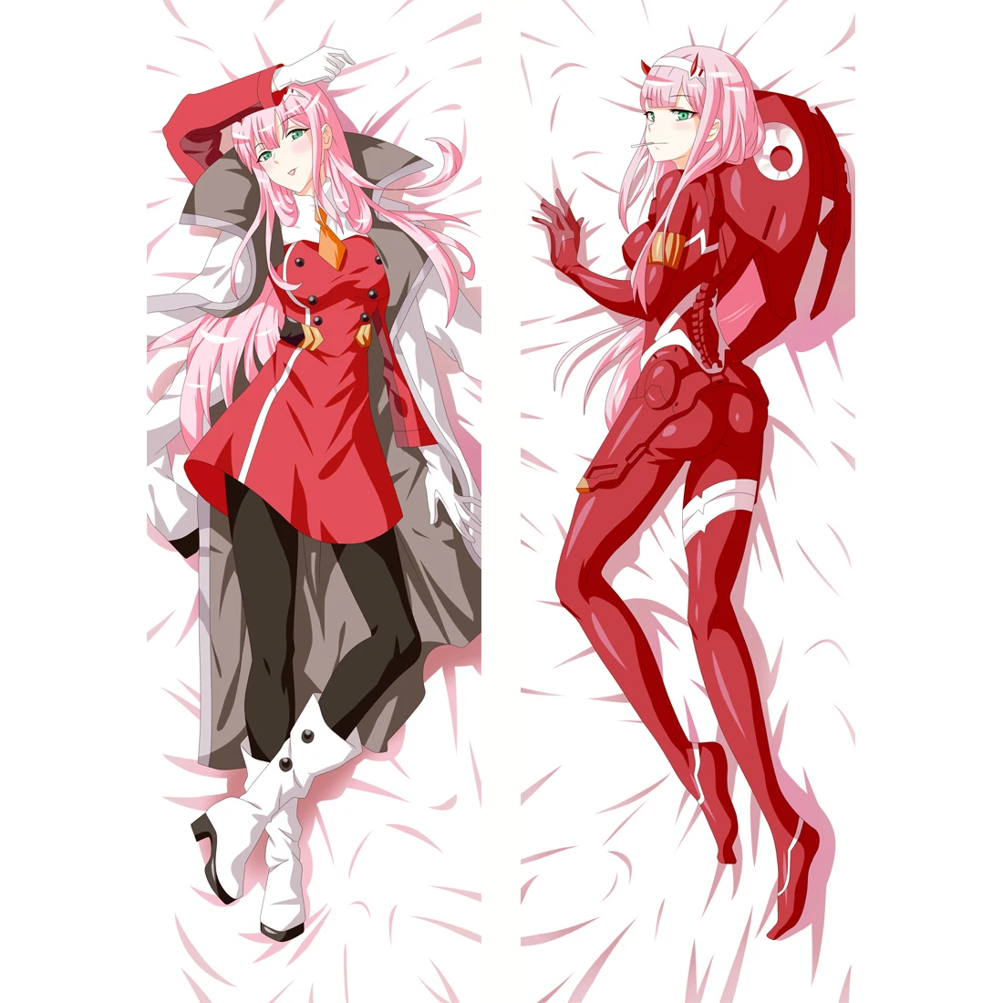 Anime DARLING in the FRANXX Zero Two Cosplay Dakimakura Pillow Case Hugging Body Pillowcase Home Bedding Cover Peach Skin | Дом и сад
