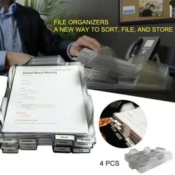 

4PCS Office File Organizers A New Way to Sort File and Store Multifunctional Storage Rack Archivador H-best