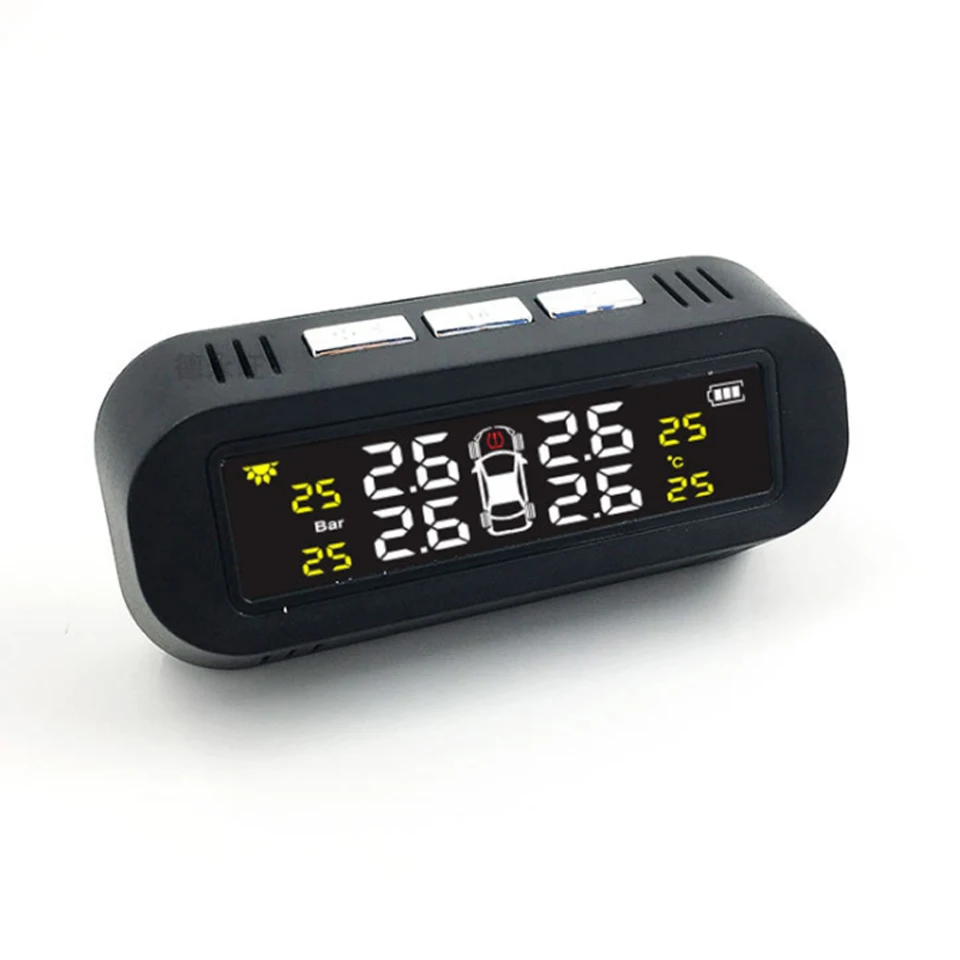 Переднее лобовое стекло скрытый встроенный TPMS беспроводной Солнечный контроль давления в шинах Система обнаружения Давления инструмент