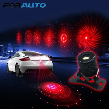 

FORAUTO Motorcycle Car Laser Warning Light 6 Pattern Change External Anti-Collision Fog Lamp Decoration Lamp Car Styling