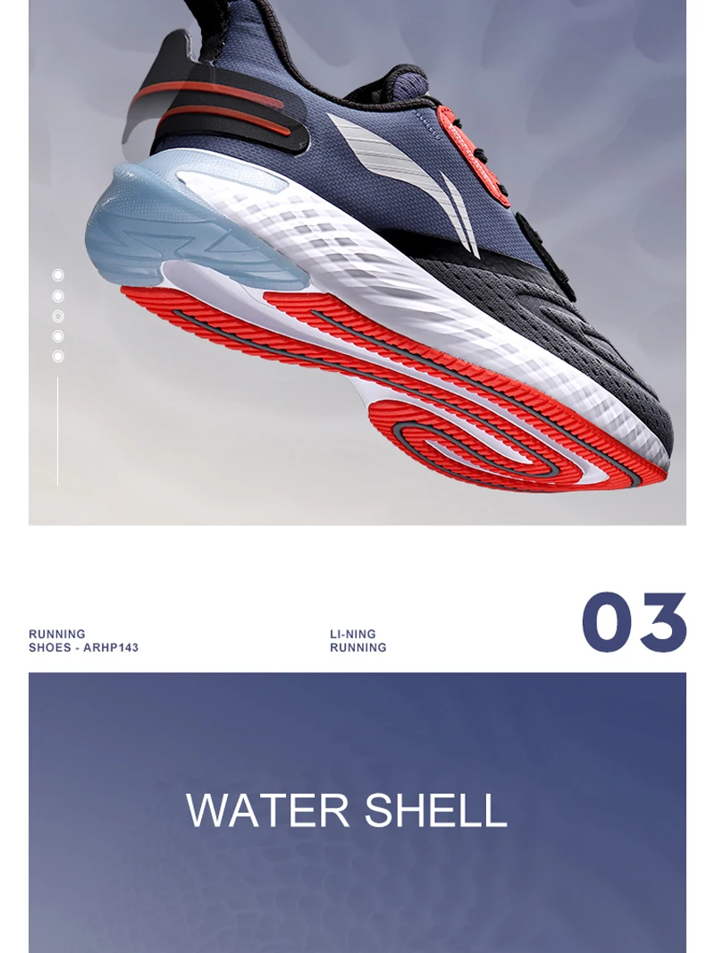 Li-Ning мужские кроссовки LN CLOUD V SHIELD с подкладкой из водонепроницаемого материала, спортивные кроссовки ARHP143 XYP944