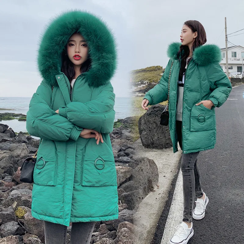 

Down Jacket Cotton-padded Clothes Women's 2019 New Style Winter Korean-style College Style Small Cotton-Padded Jacket Thick down