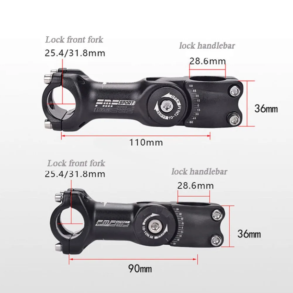 Регулируемый угол велосипеда 31,8 мм вынос руля алюминиевый сплав Передняя вилка рукоятка адаптер 31,8/23 мм 180 мм Аксессуары для велосипеда f3