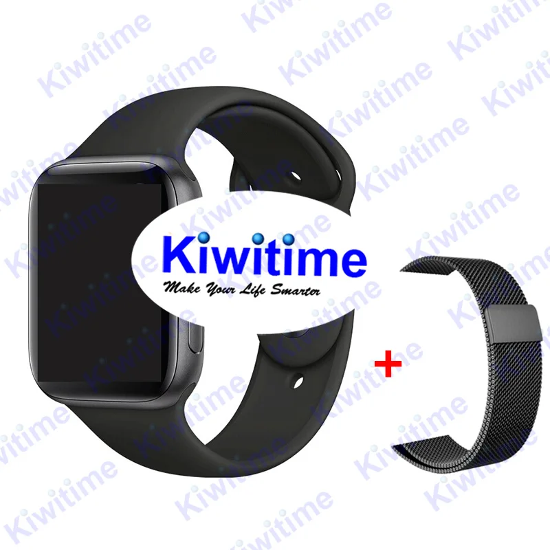 IWO 11 умные часы мужские Bluetooth gps умные часы 1:1 44 мм чехол для Apple iOS Android монитор сердечного ритма умные часы VS IWO 8 IWO9 - Цвет: Black n Milan
