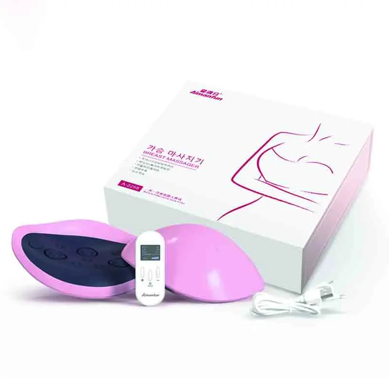 Electric Heating Breast Enhancement Device Chest Breast Massager EMS  Vibration Wireless Micro-Current Anti-Chest Sagging Device