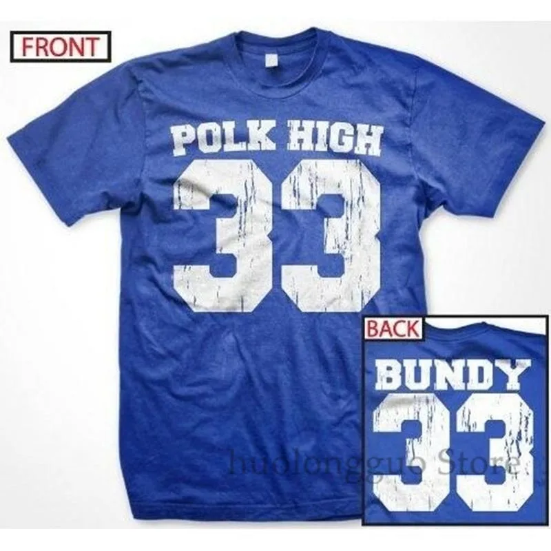 Эл Банди Polk High School Женат с детьми Футбол Джерси Для мужчин футболки с рисунками из мультфильмов хлопок Для мужчин футболка Для женщин топы тройник