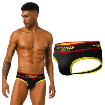 

Men Sexy Thongs Briefs Double D G-string Thong Men Gay Underwear Male Jockstraps For Gay Breathable Fashion Panties