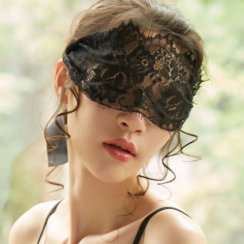 

2020 Sexy Lace Mask Women Lady White Black Eye Mask for Female Hollow Out Blindfolded Patch Exotic Apparel Sexy Game