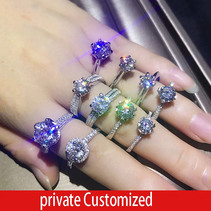 

We have a lot of styles that we like to customize. 1-10 Carat Moissanite Diamond ring 18K 14K 10K 9K Engagement ring