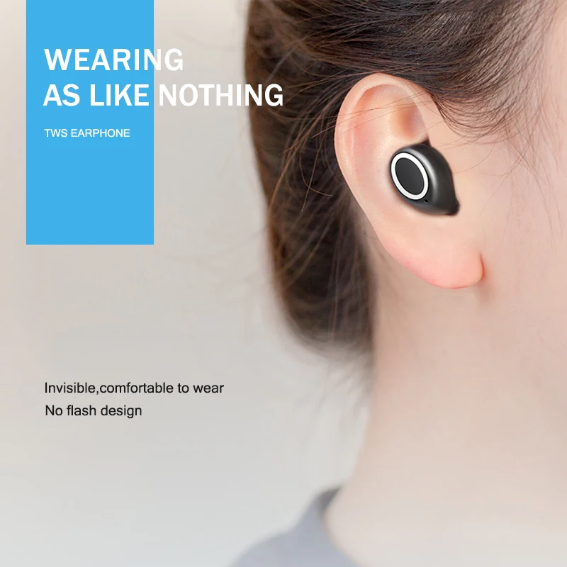 Сенсорный экран 3D Мода с глубоким басом наушники стерео звук Беспроводной Bluetooth V5.0 гарнитура Портативный TWS вкладыши Наушники с зарядный чехол