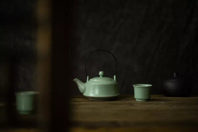 Celadon набор для чая с ручкой-обручем для галстука guan yin da hong pao и других китайских чайных серий китайские фарфоровые фигурки ручной работы для украшение для путешествия