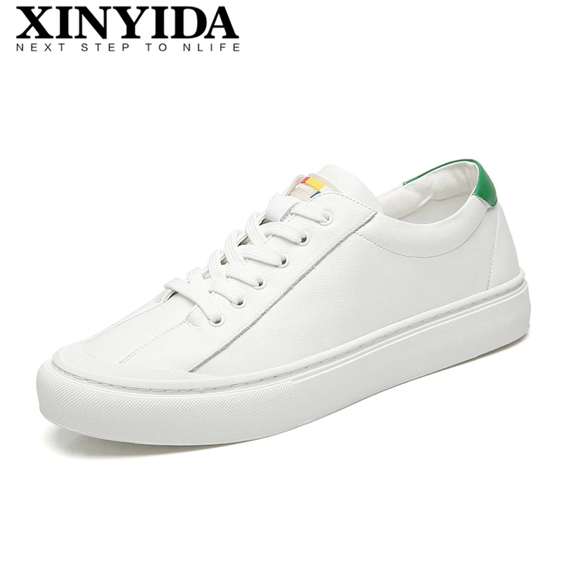 

High Quality Genuine Leather Men Trainers Shoes Lace Up Breathable Casual Men Shoes Fashion Skateboarding Shoes Men Size 38-44