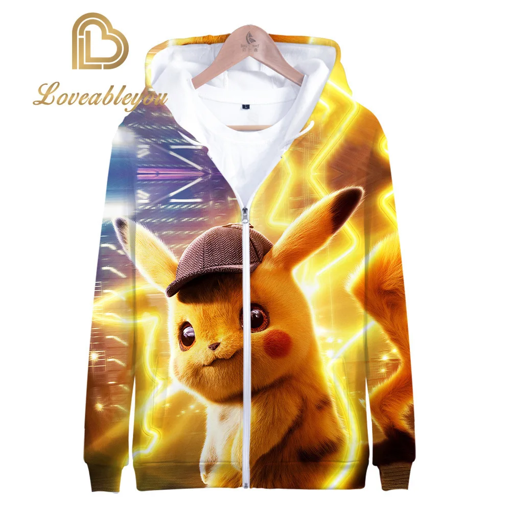 pikachu zip up hoodie