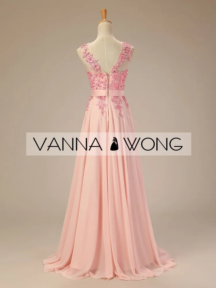 robe de soiree новые модные розовые длинные жемчужные аппликации vestido de festa вечерние кружевные платья подружки невесты