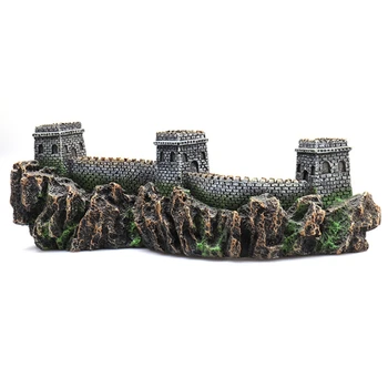 

Great Wall Style Rockery Fish Tank Landscaping Ornament Simulation Crafts Decor