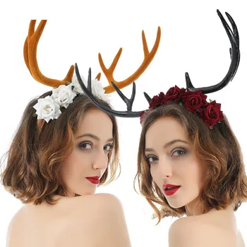 

1Pc Headband Reindeer Antlers Headband Christmas Headband Reindeer Headband for Kids Decor Party Children