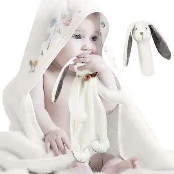 

Baby Cute Rabbit Soft Plush Comforting Toy Appease Towel Doll Towel Saliva Towel Soothing Lovey Soft Toy
