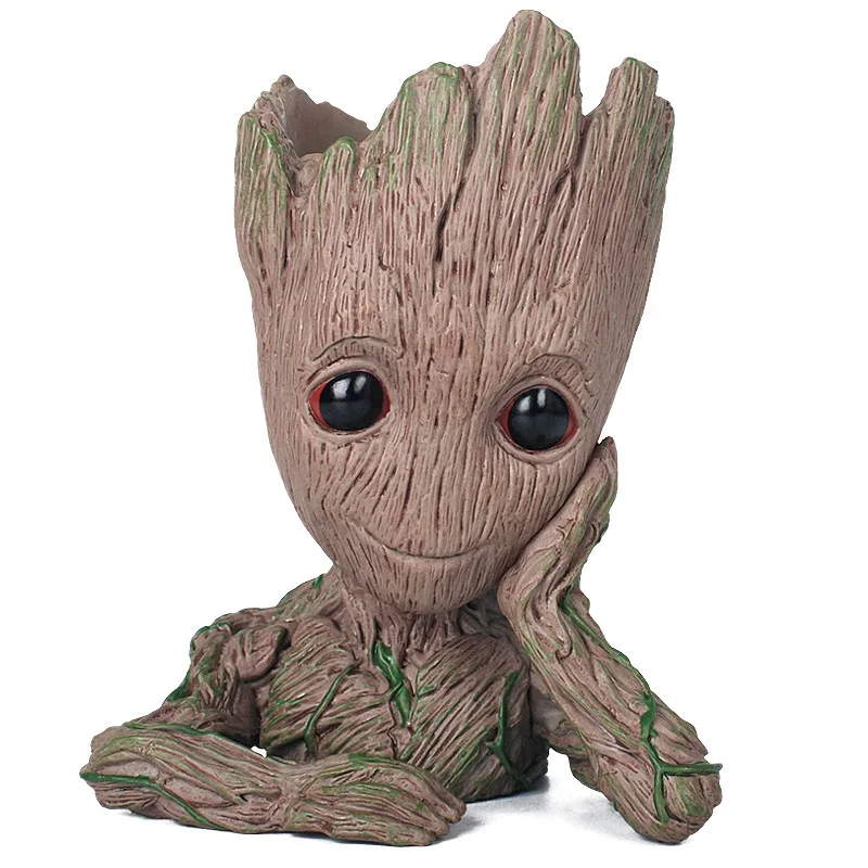 

Marvel Galaxy Guard 2 Flowerpot Shuren Baby Groot Groot Pen Container BB Doll Model Toy