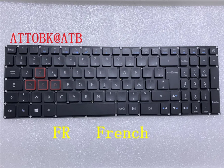 Русская/французская/итальянская клавиатура с подсветкой для Acer Aspire ...