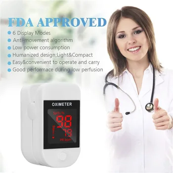 

Portable Blood Oxygen Monitor Pulse Oximeter Fingertip Heart Rate Monitor Blood Pressure Oximetry Digital Pulse Oximeter Monitor