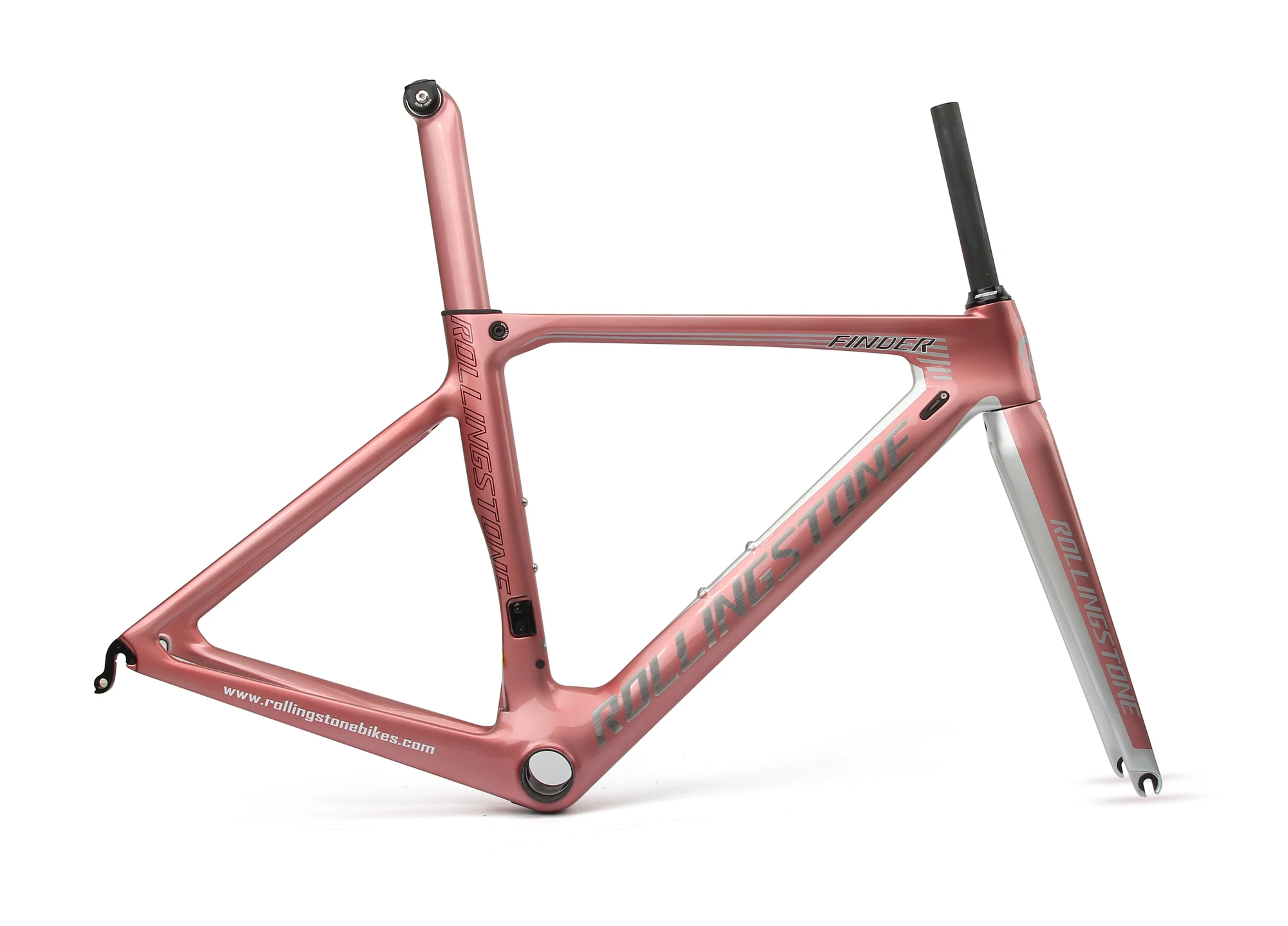 Rolling Stone FINDER UCI bicycle frame carbon road bike aero frameset 700C 45 47 50cm Rose Pink racing toray T800 ultralight