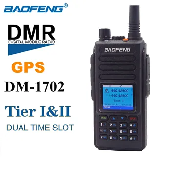 

BaoFeng DM-1702 DMR Digital Analog Dual Mode Walkie Talkie VHF UHF GPS Portable Two Way Radio Tier1 and Tier2 Repeater ham Radio