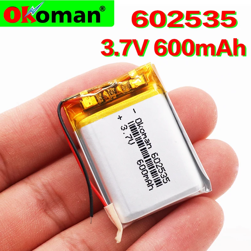 2019 new batteries Polymer lithium battery 3.7 V 600 602535 can be customized wholesale quality certification Free Shipping | Электроника