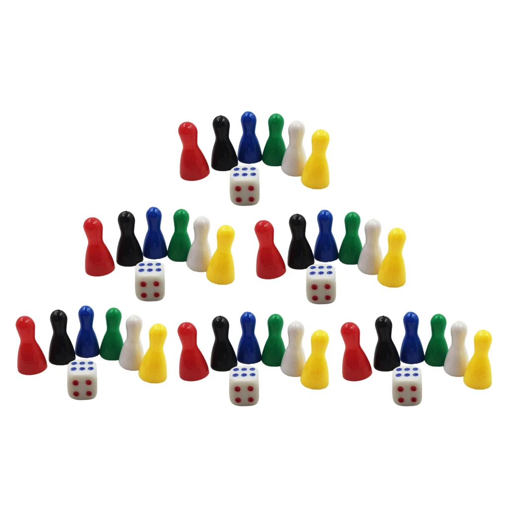 Set of 6 Replacement Figures Cone Game Figures for Halma Ludo, Made of Plastic Set of 6 Replacement Figures Cone Game Figures for Halma Ludo, Made of Plastic